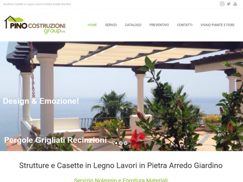 Pino Costruzioni Group s.r.l.s. Casette in legno strutture arredo giardino lavori in pietra Casal Velino Salerno Loc. Portararo www.pinocostruzioni.com