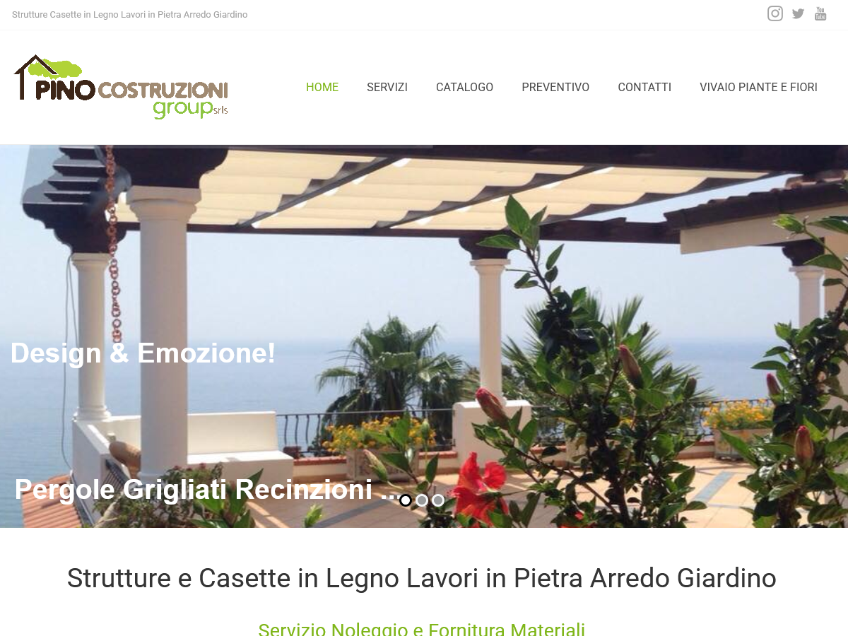 Pino Costruzioni Group s.r.l.s. Casette in legno strutture arredo giardino lavori in pietra Casal Velino Salerno Loc. Portararo www.pinocostruzioni.com