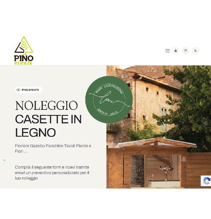 Noleggio casette in legno strutture allestimenti per eventi Casal Velino (Salerno) Pino Events