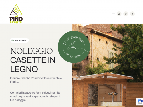 Noleggio casette in legno strutture allestimenti per eventi Casal Velino (Salerno) Pino Events