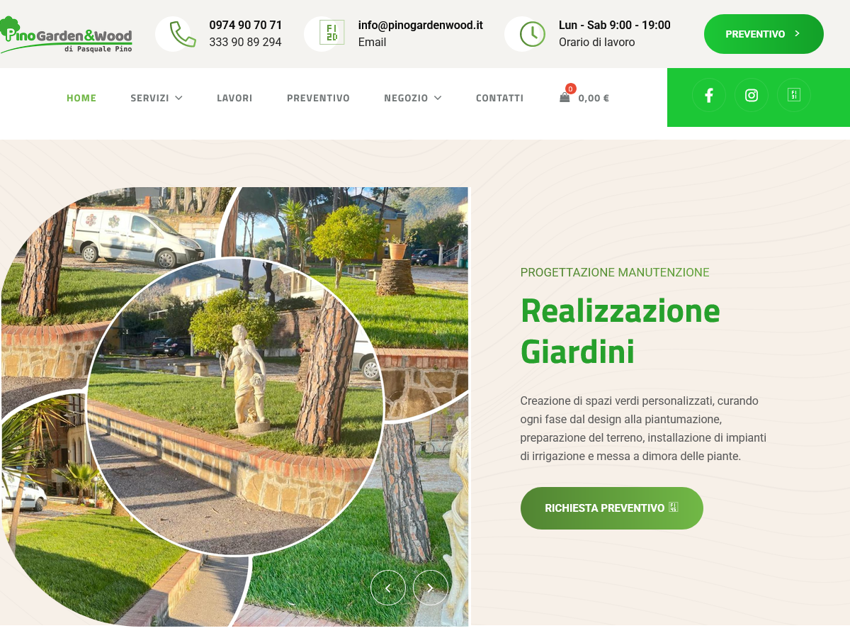 Realizzazione Giardini Progettazione Manutenzione Casal Velino (Salerno) Pino Garden&Wood di Pasquale Pino [www.pinogardenwood.it]